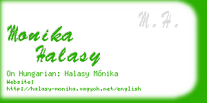 monika halasy business card
